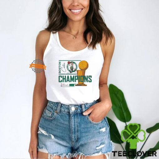 Boston Celtics 2024 NBA Finals Champions Trophy Vintage T Shirt