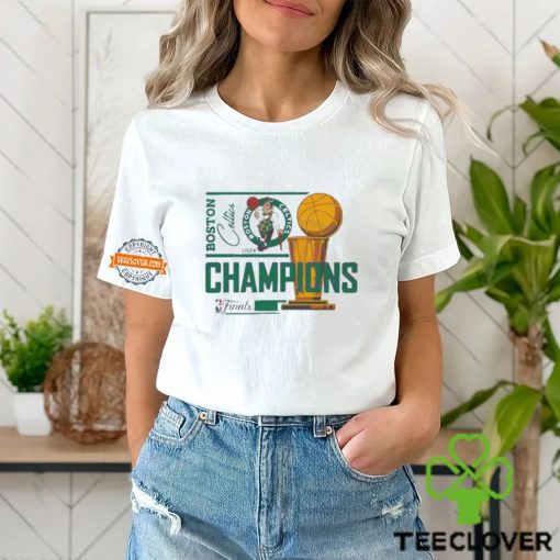 Boston Celtics 2024 NBA Finals Champions Trophy Vintage T Shirt