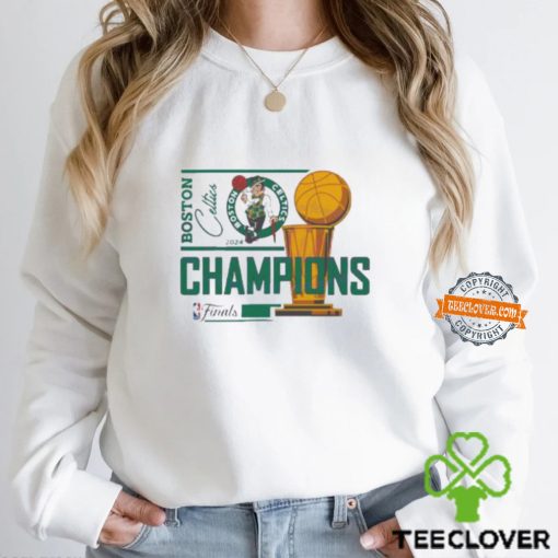 Boston Celtics 2024 NBA Finals Champions Trophy Vintage T Shirt