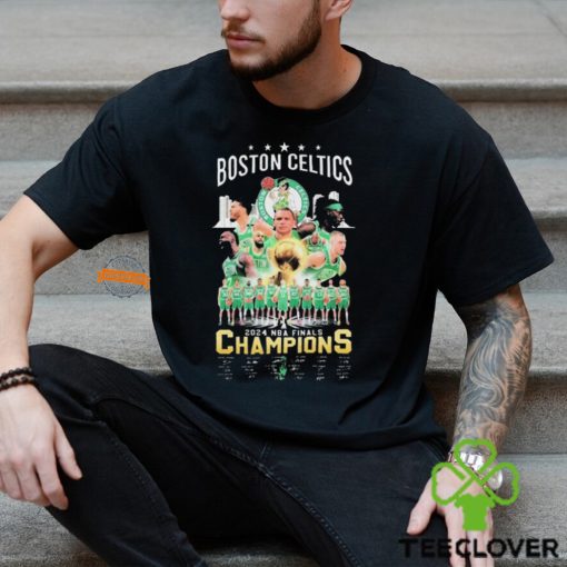 Boston Celtics 2024 NBA Finals Champions True Winner Signatures shirt