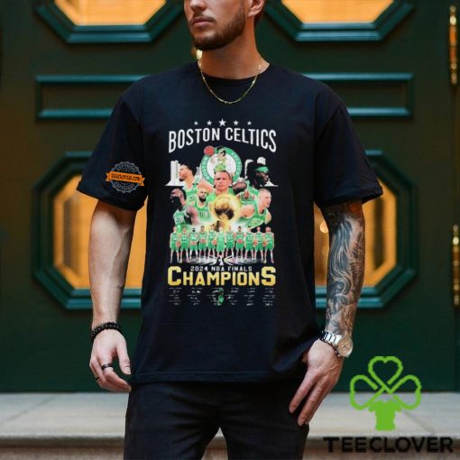 Boston Celtics 2024 NBA Finals Champions True Winner Signatures shirt