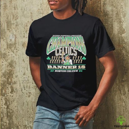 Boston Celtics ’47 18 Time NBA Finals Champions Banner Franklin Shirt