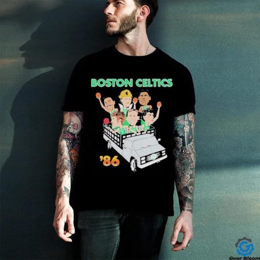Boston Celtics 86 Driving Car Celts Finish NBA 2024 T shirt