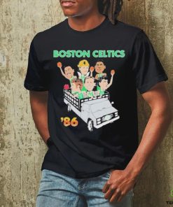 Boston Celtics 86 Driving Car Celts Finish NBA 2024 T shirt