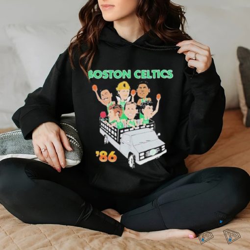 Boston Celtics 86 Driving Car Celts Finish NBA 2024 T shirt