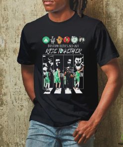 Boston Celtics Abbey Road 2023 2024 Rise Together Signatures Shirt