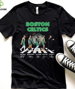 Boston Celtics Abbey Road Basketball Team Signatures Shirt