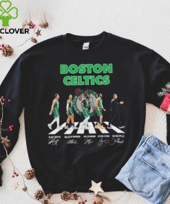 Boston Celtics Abbey Road Basketball Team Signatures Shirt