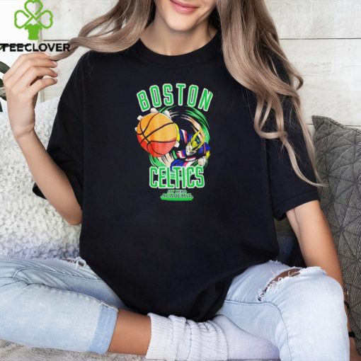 Boston Celtics And My Hero Academia All Might Smash T Shirt