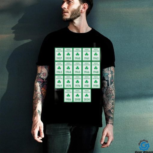 Boston Celtics Banner 18 Time Champions shirt