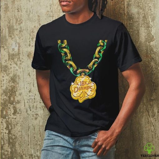 Boston Celtics Basketball 18 Champs Shamrock Chain shirt