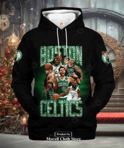 Boston Celtics Black Style V1 Jogger Hoodie Sweatshirt 3D
