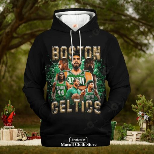 Boston Celtics Black Style V3 Jogger Hoodie Sweathoodie, sweater, longsleeve, shirt v-neck, t-shirt 3D