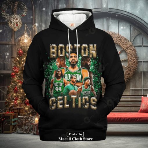 Boston Celtics Black Style V3 Jogger Hoodie Sweathoodie, sweater, longsleeve, shirt v-neck, t-shirt 3D