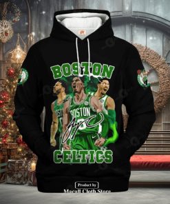 Boston Celtics Champions Black Signatures Jogger Design Hoodie Sweathoodie, sweater, longsleeve, shirt v-neck, t-shirt 3D