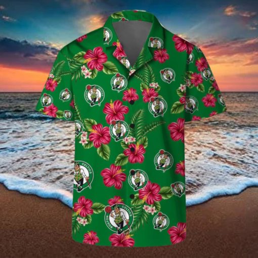 Boston Celtics Cute Flower Hibiscus Tropical Hawaiian Shirt And Shorts