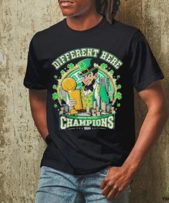 Boston Celtics Different Here 2024 NBA World Champions Signatures Shirt