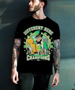 Boston Celtics Different Here 2024 NBA World Champions Signatures Shirt