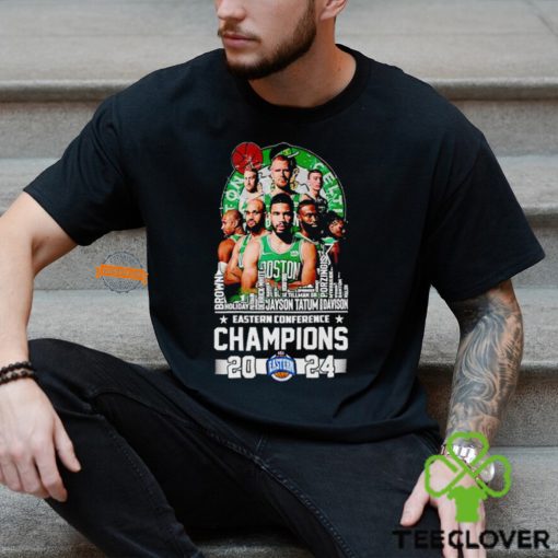 Boston Celtics Eastern Conference Champions 2024 Hall Of Fame Skyline hoodie, sweater, longsleeve, shirt v-neck, t-shirt