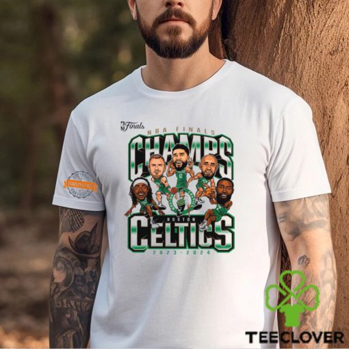 Boston Celtics Fanatics 2024 NBA Finals Champions Pull Up Jumper Caricature T Shirt