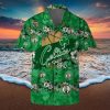 Boston Celtics Flower Pattern Tem Logo Combo Hawaiian Shirt And Shorts