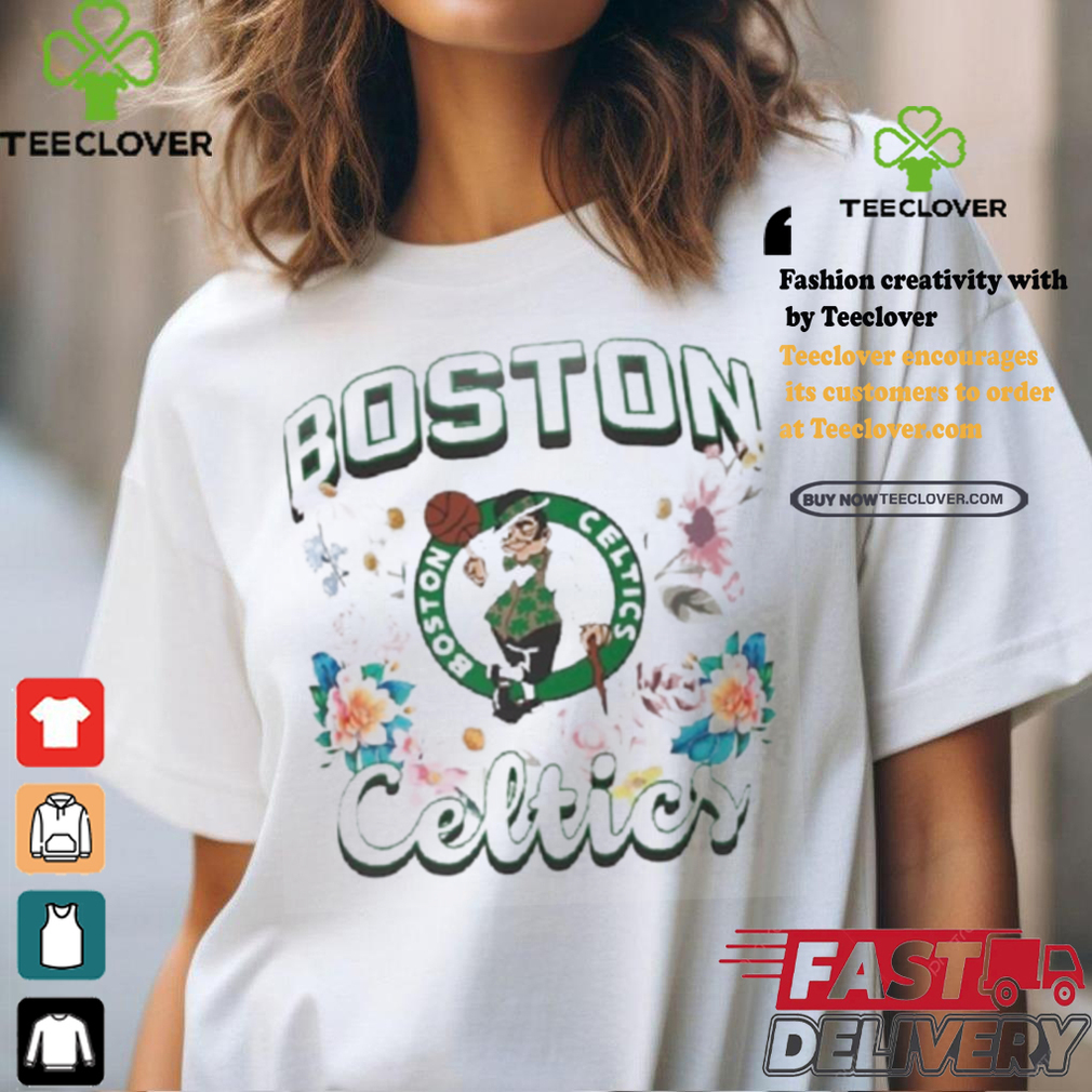 Boston Celtics Flowers Team Logo Shirt Boston Celtics Flowers Team Logo Shirt