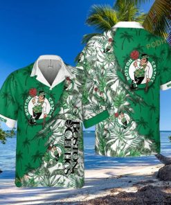 Boston Celtics Funny Hawaiian Shirt Tropical Flowers Summer Holiday Gift