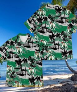 Boston Celtics Funny Hawaiian Shirt Tropical Patterns Aloha Shirt