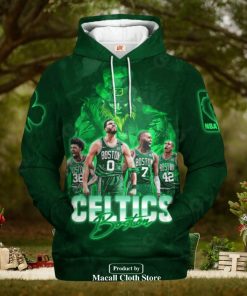 Boston Celtics Green Jogger Design Hoodie Sweatshirt 3D