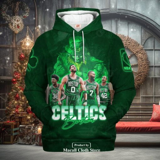 Boston Celtics Green Jogger Design Hoodie Sweathoodie, sweater, longsleeve, shirt v-neck, t-shirt 3D