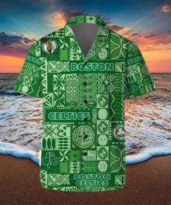 Boston Celtics Hawaii Set Summer Pattern 3D Hawaiian Shirt And Shorts