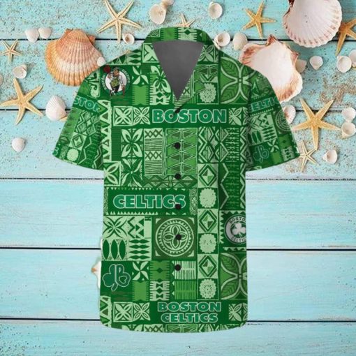 Boston Celtics Hawaii Set Summer Pattern 3D Hawaiian Shirt And Shorts