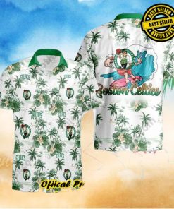 Boston Celtics Hawaiian Shirt Tropical Flower Pattern Best Basketball Gift