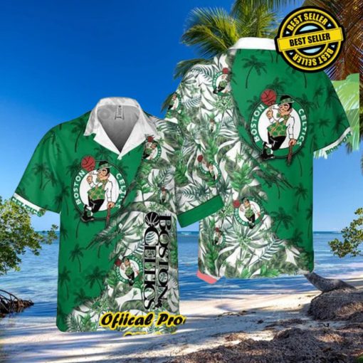 Boston Celtics Hawaiian Shirt Tropical Flowers Summer Holiday Gift