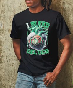 Boston Celtics I Bleed Celtics Basketball Fan Forever T Shirt