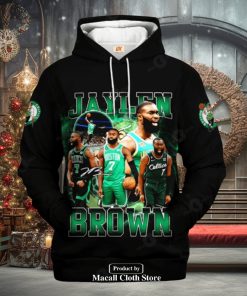 Boston Celtics Jaylen Brown Black Design Signatures Jogger Hoodie Sweathoodie, sweater, longsleeve, shirt v-neck, t-shirt 3D