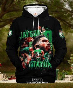 Boston Celtics Jayson Tatum Black New Style Jogger Hoodie Sweatshirt 3D