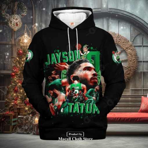 Boston Celtics Jayson Tatum Black New Style Jogger Hoodie Sweathoodie, sweater, longsleeve, shirt v-neck, t-shirt 3D