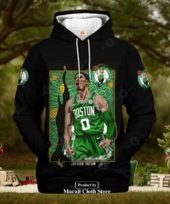 Boston Celtics Jayson Tatum Black Style Jogger Hoodie Sweatshirt 3D