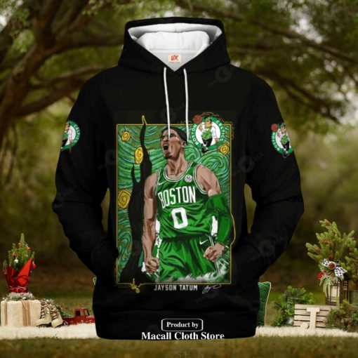 Boston Celtics Jayson Tatum Black Style Jogger Hoodie Sweathoodie, sweater, longsleeve, shirt v-neck, t-shirt 3D