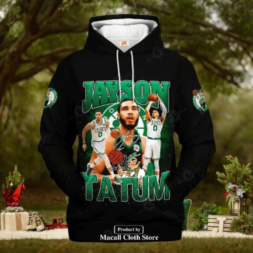 Boston Celtics Jayson Tatum Signatures Jogger Design Hoodie Sweathoodie, sweater, longsleeve, shirt v-neck, t-shirt 3D