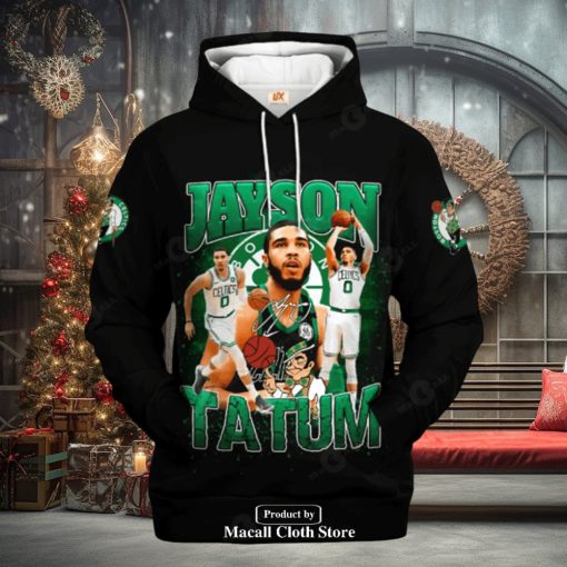 Boston Celtics Jayson Tatum Signatures Jogger Design Hoodie Sweathoodie, sweater, longsleeve, shirt v-neck, t-shirt 3D