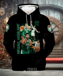 Boston Celtics Jayson Tatum V1 Black Style Jogger Hoodie Sweathoodie, sweater, longsleeve, shirt v-neck, t-shirt 3D