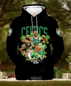 Boston Celtics Jayson Tatum V2 Black Style Jogger Hoodie Sweatshirt 3D