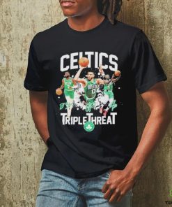 Boston Celtics Jrue Holiday Jayson Tatum Jaylen Brown The Triple Threat T Shirt