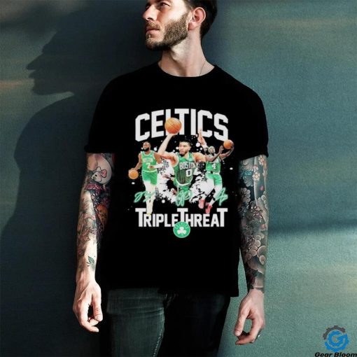 Boston Celtics Jrue Holiday Jayson Tatum Jaylen Brown The Triple Threat T Shirt