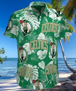 Boston Celtics Logo Tropical Hawaiian Shirt