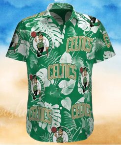 Boston Celtics Logo Tropical Hawaiian Shirt