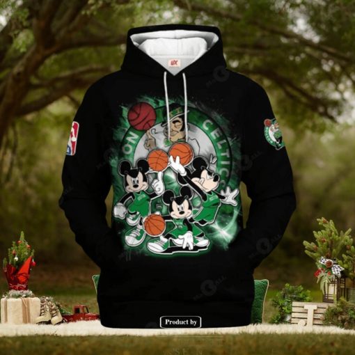 Boston Celtics Mickey Mouse Basketball Best Players Design Hoodie Sweathoodie, sweater, longsleeve, shirt v-neck, t-shirt 3D