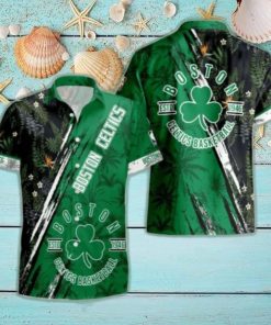 Boston Celtics NBA Champions Floral Pattern Print Hawaiian Set